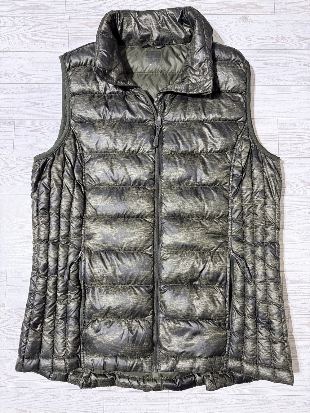 32 Degrees Women’s Camo Olive Quilted Puffer Vest